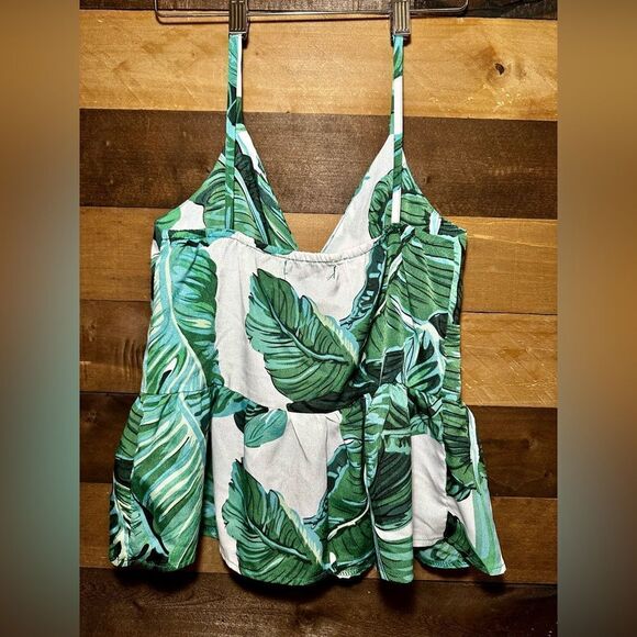 SHEIN Floral Palm Leave Tank - Size S    - Picture 9 of 9